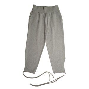 Lululemon Spirited Sissone‎ Pant Women 6 Gray Athletic Dance Workout Tie Cuff